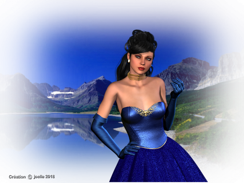 la belle robe bleue